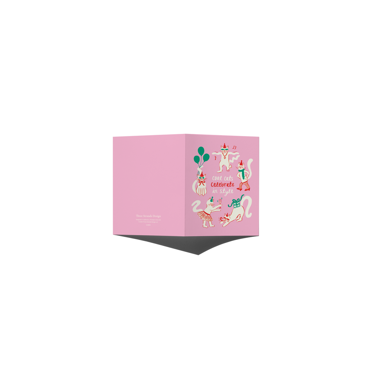 Cool Cats Celebration Card Cat Birthday Card