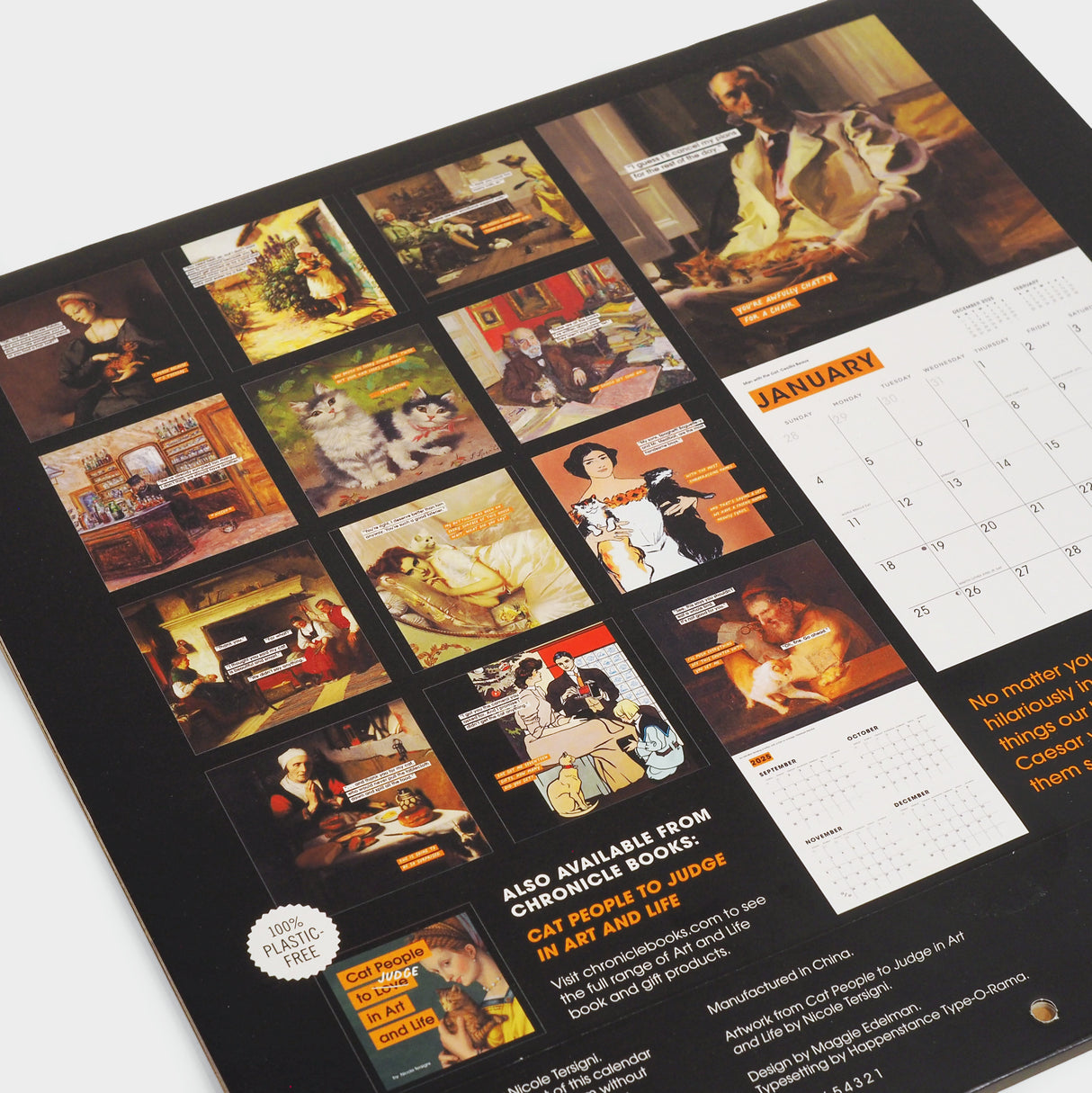 Cat People to Judge in Art and Life 2026 Wall Calendar