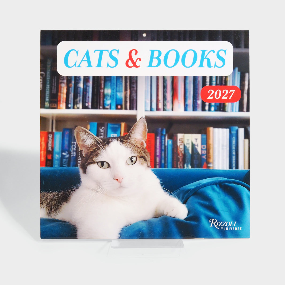 Cats & Books 2027 Wall Calendar
