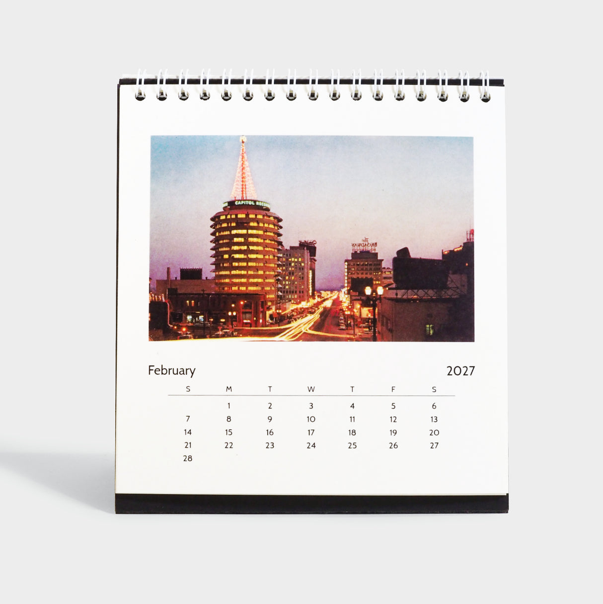 Los Angeles 2027 Easel Desk Calendar