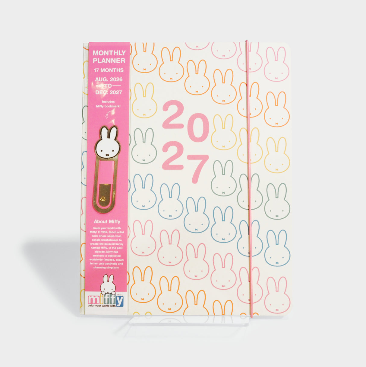 2027 Miffy A Year in Color Just Right Monthly Planner with Bookmark