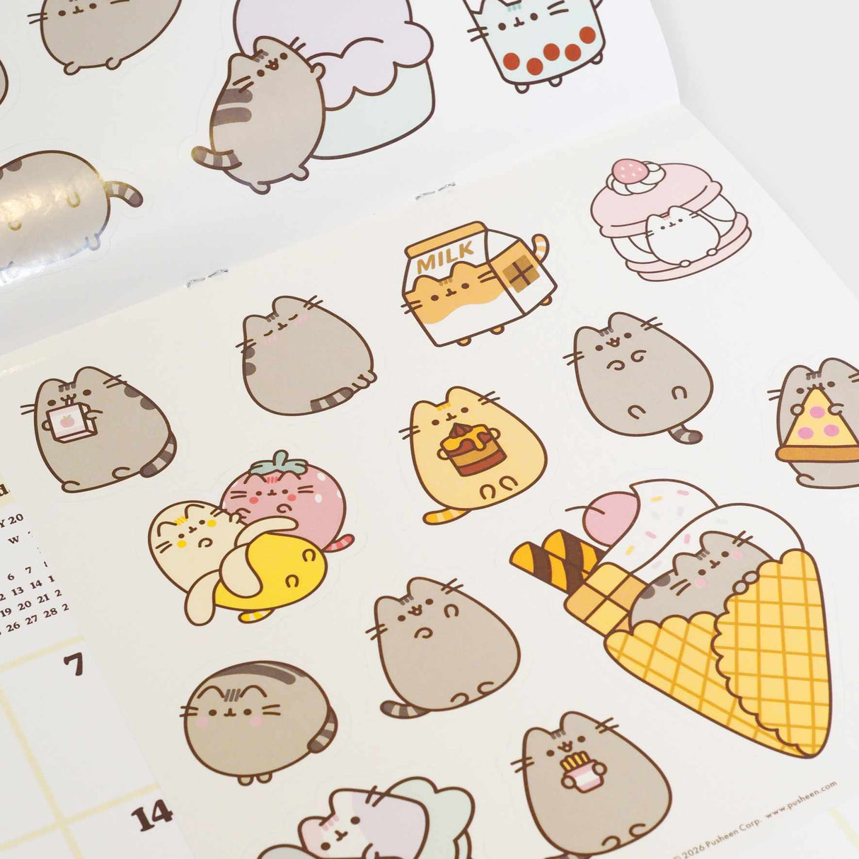 Pusheen 2027 Wall Calendar with Stickers