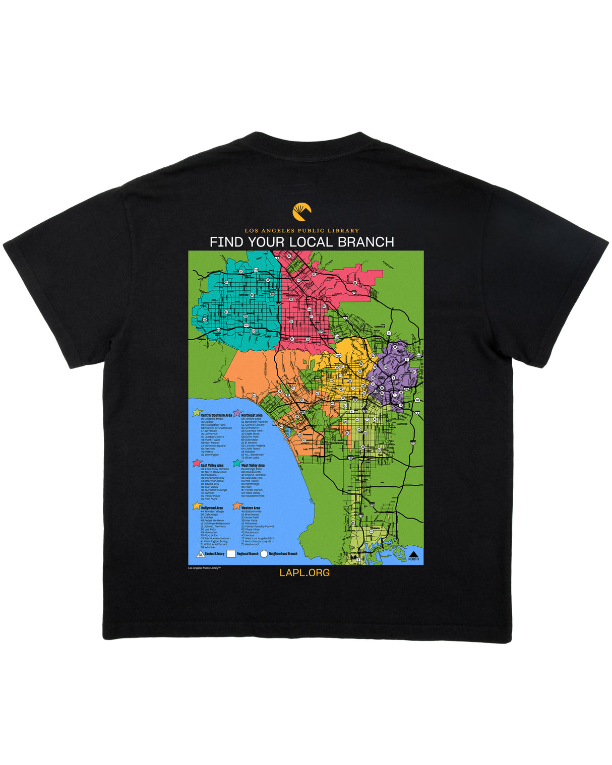 Local Library Black Tee