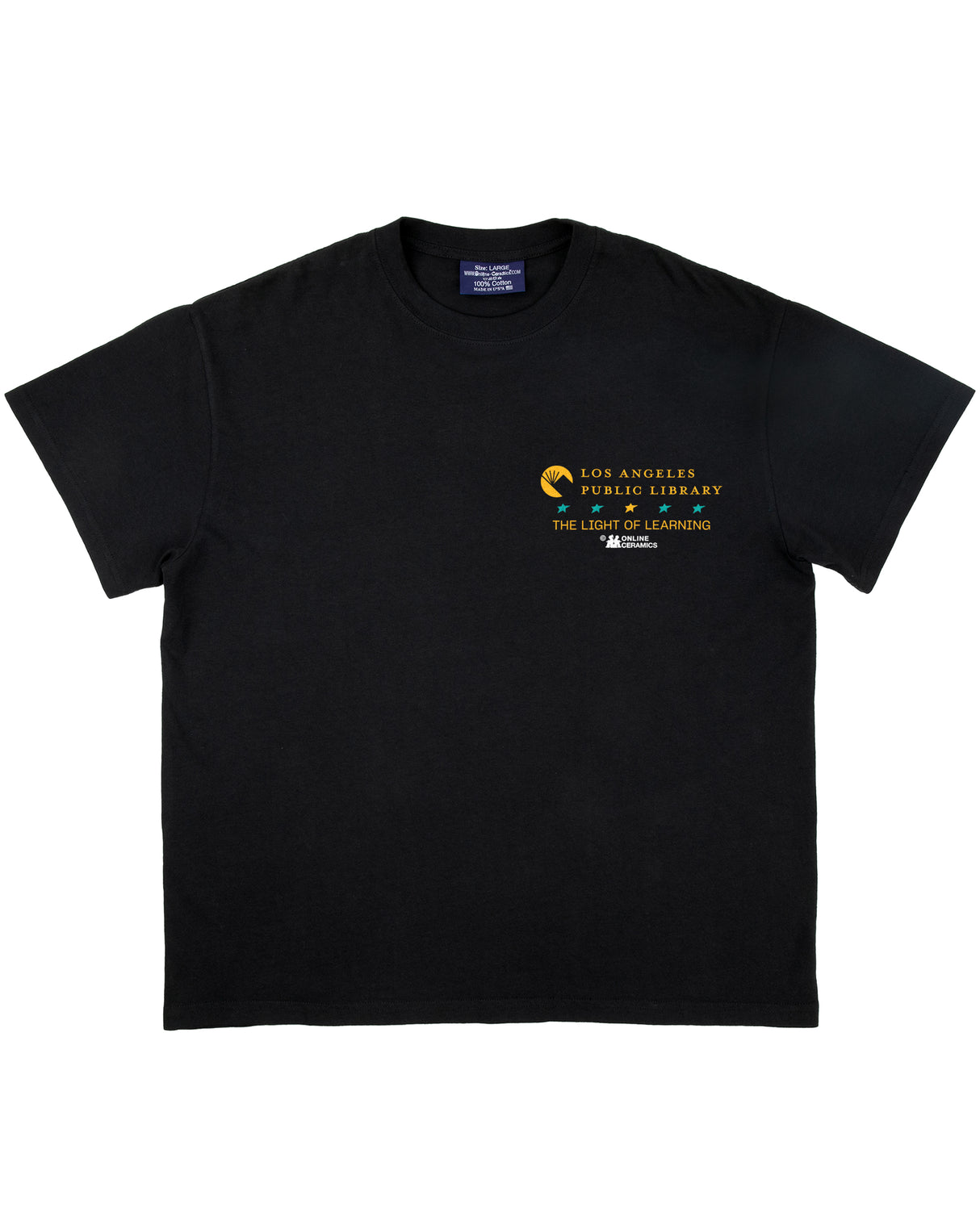 Local Library Black Tee