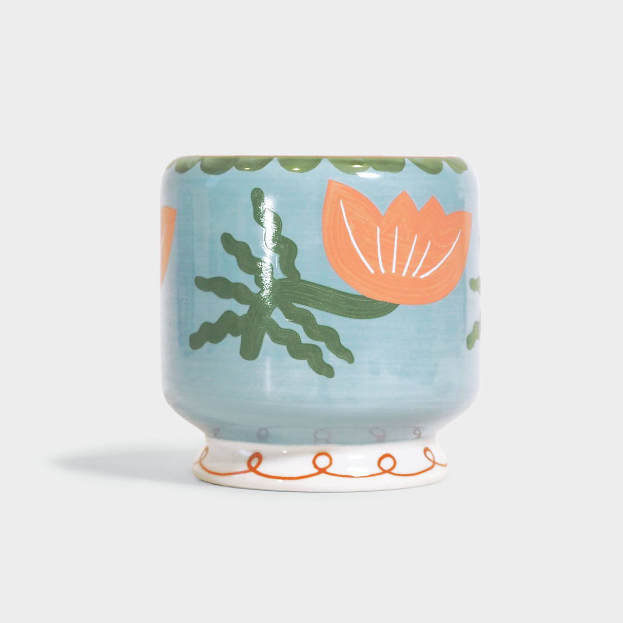 A Dopo Flower 8 Ounce Ceramic Candle - Cactus Flower