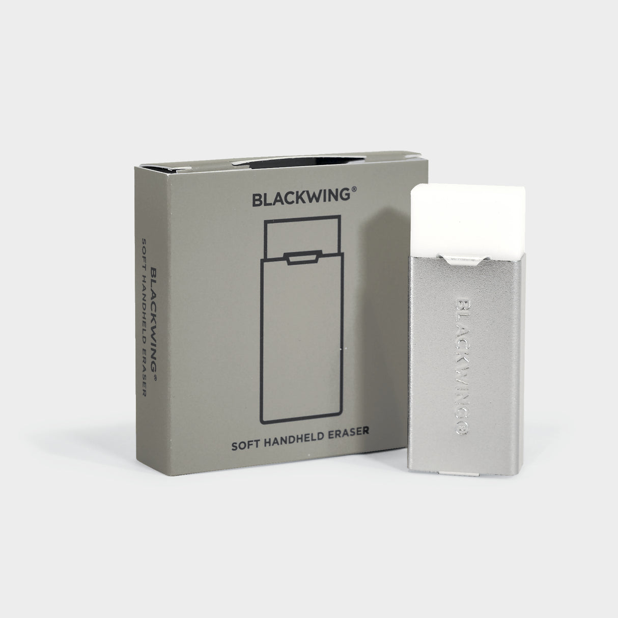 Blackwing Soft Handheld Eraser and Holder in Grey