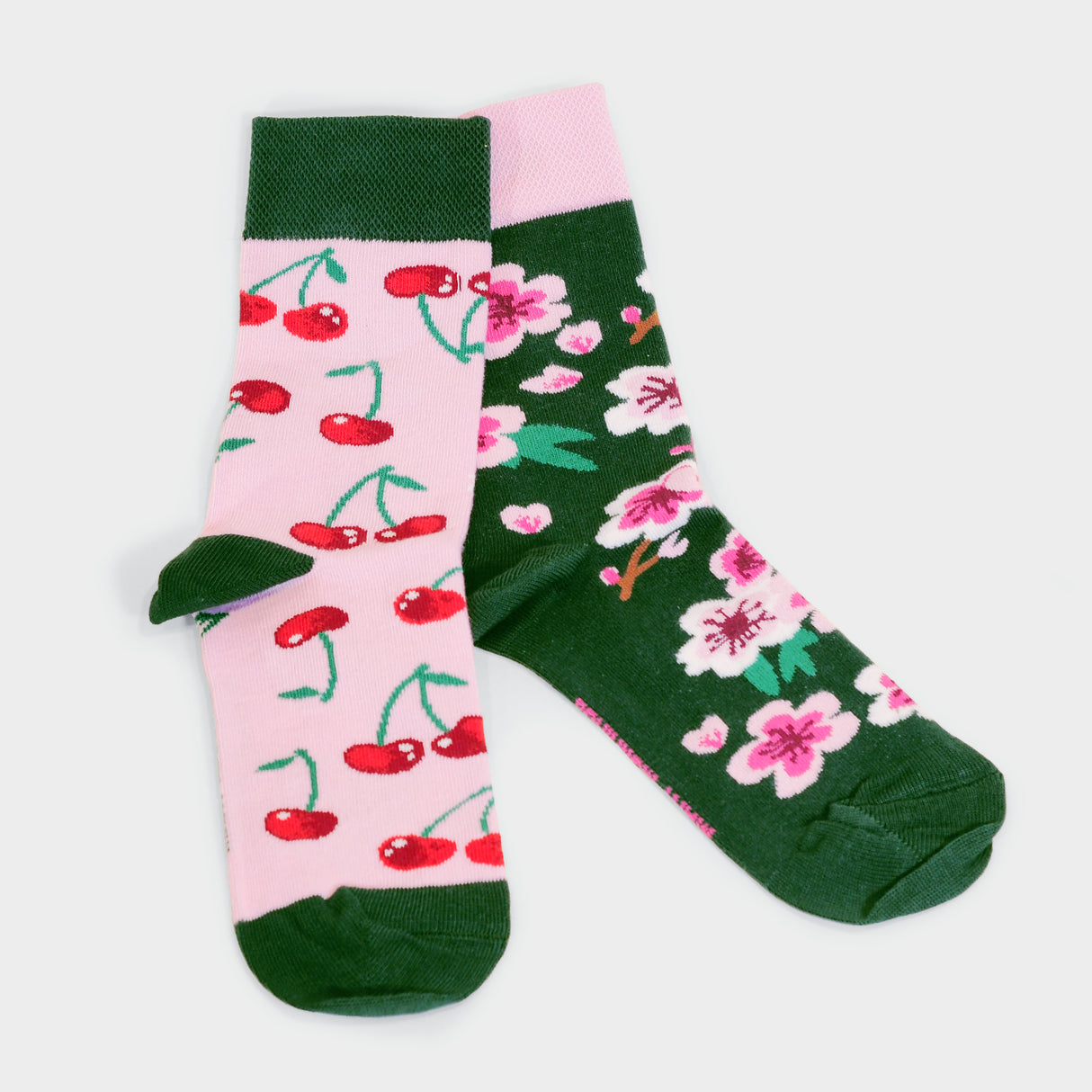 Cherry Blossom Crew Socks Size Small