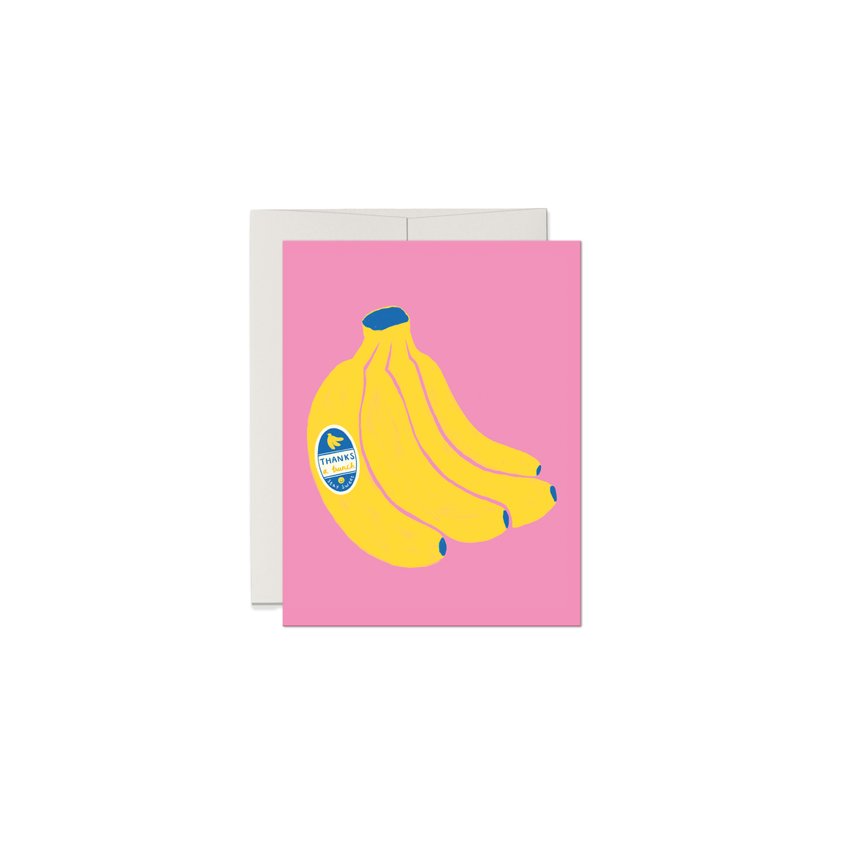 Thanks a Bunch Banana Card Food Pun Thank You Card
