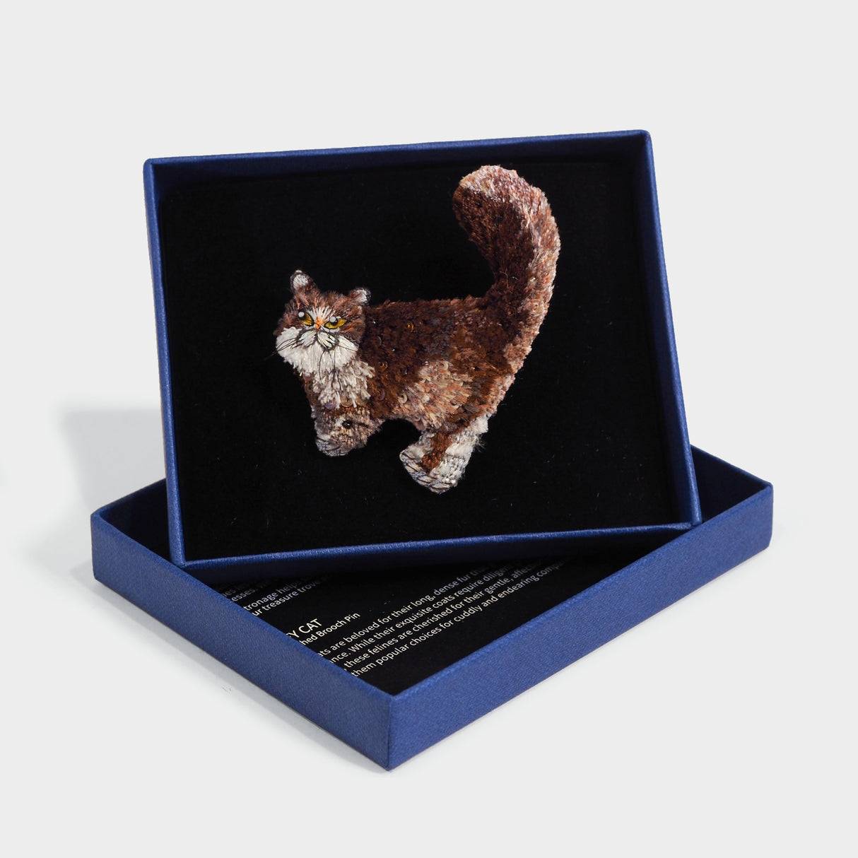 Fluffy Cat Brooch Pin