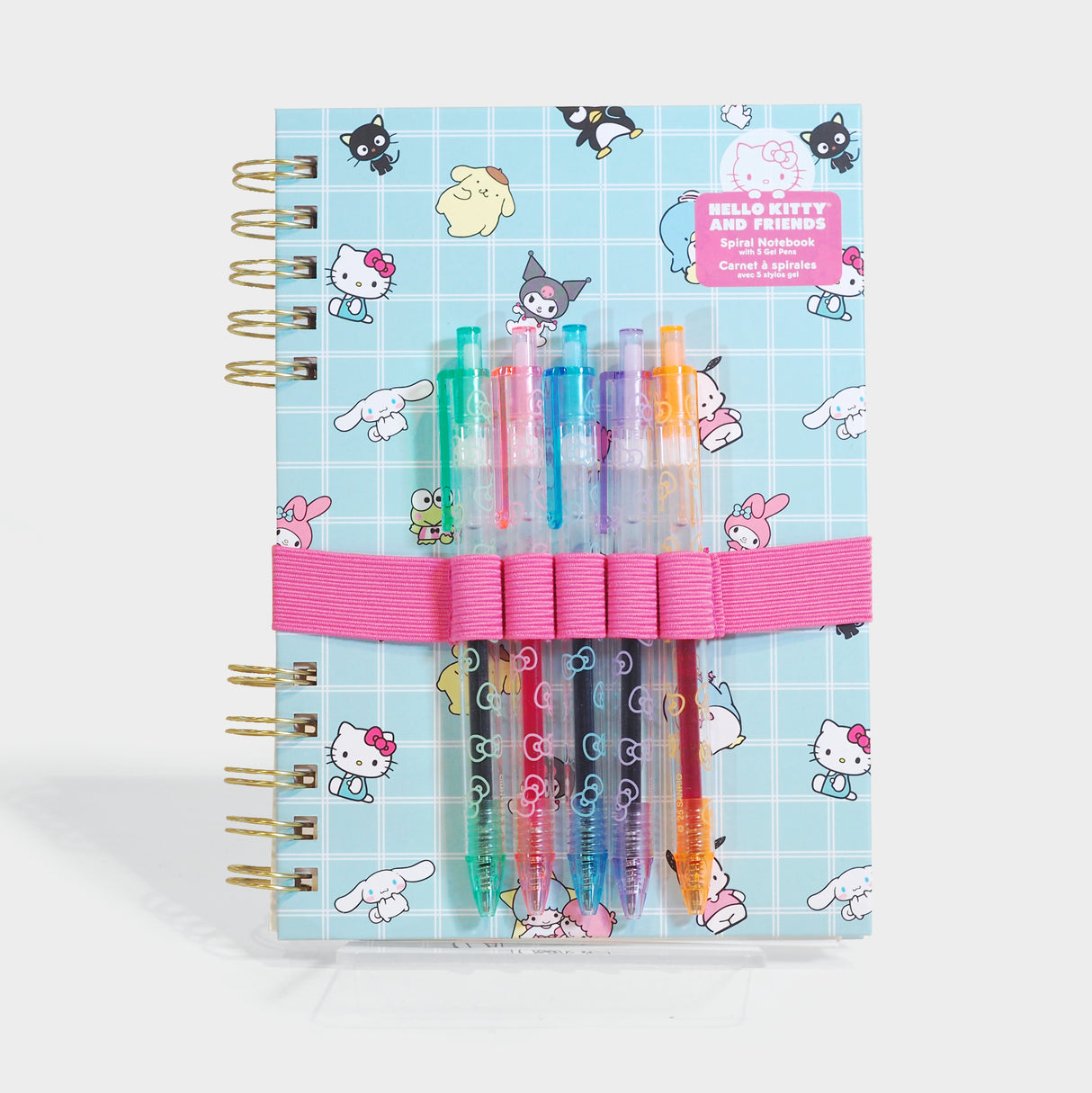 Hello Kitty & Friends Blue Grid Harper Notebook & Pen