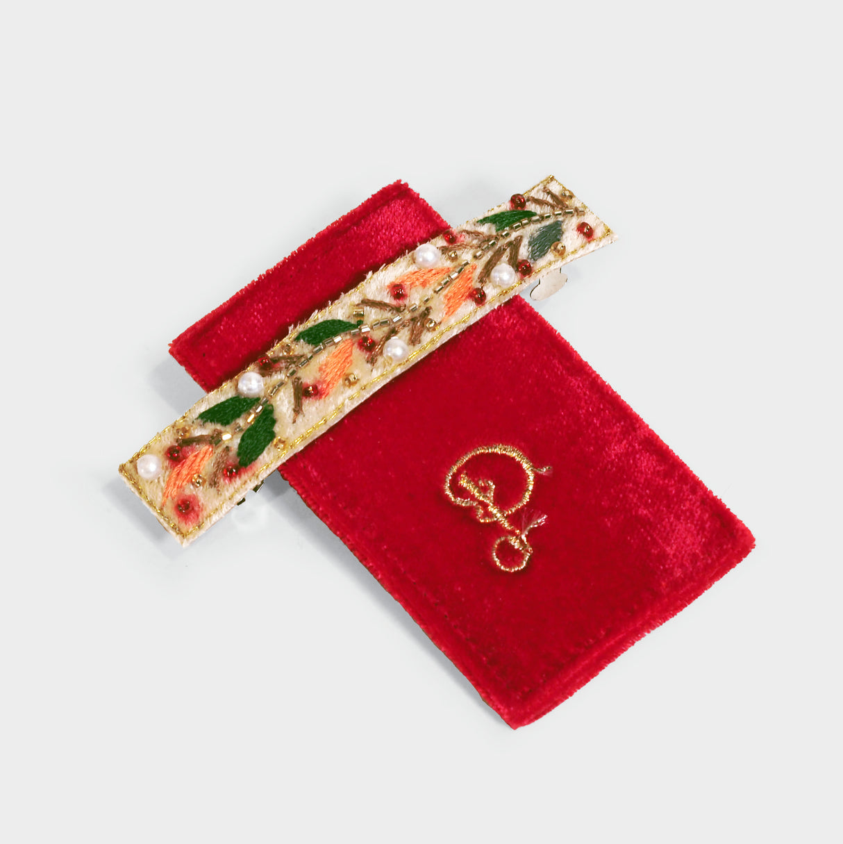 Holly Berry Hair Barette