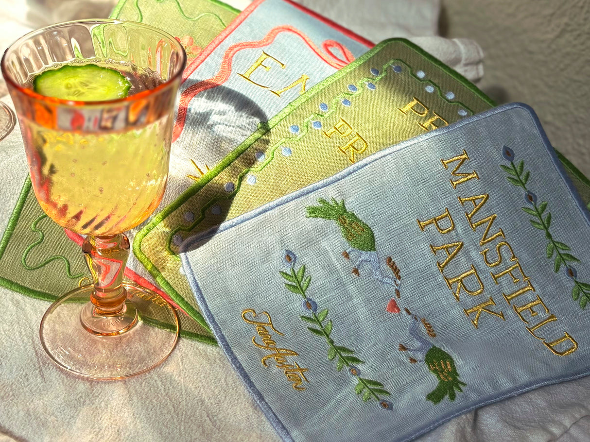 Jane Austen Cocktail Napkins Set of 4