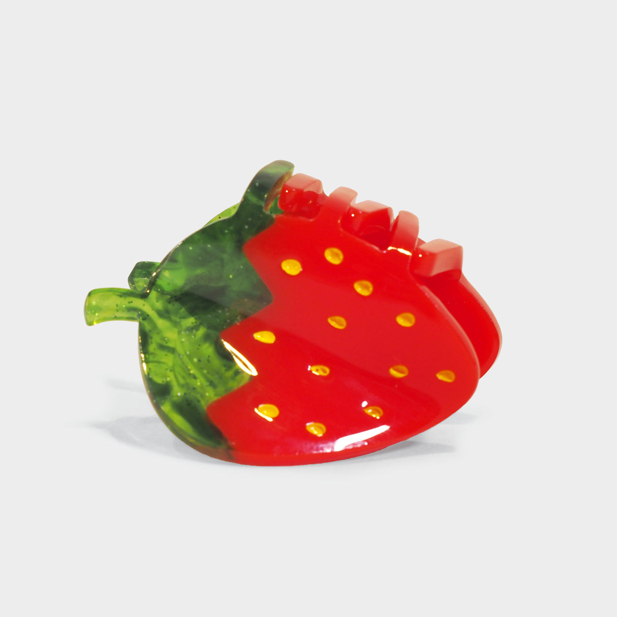 Mini Red Strawberry Hair Claw Clip