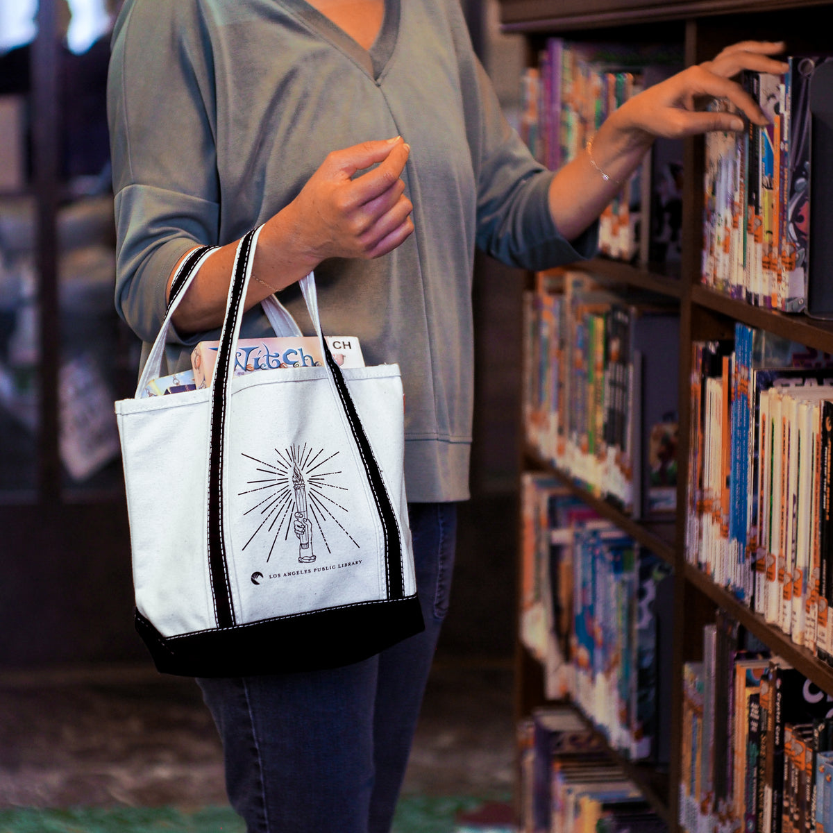 Light of Learning Torch Mini Tote