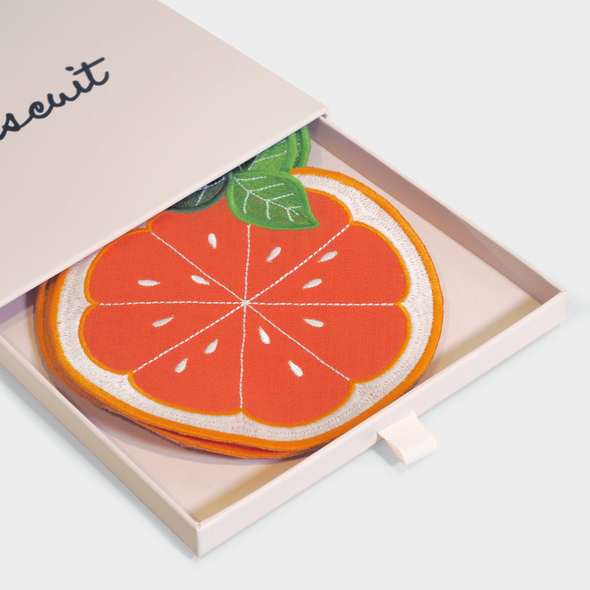 Orange Slice Cocktail Napkins Set of 4