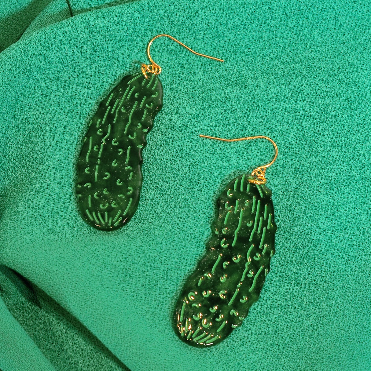 Pickle Acetate Earrings