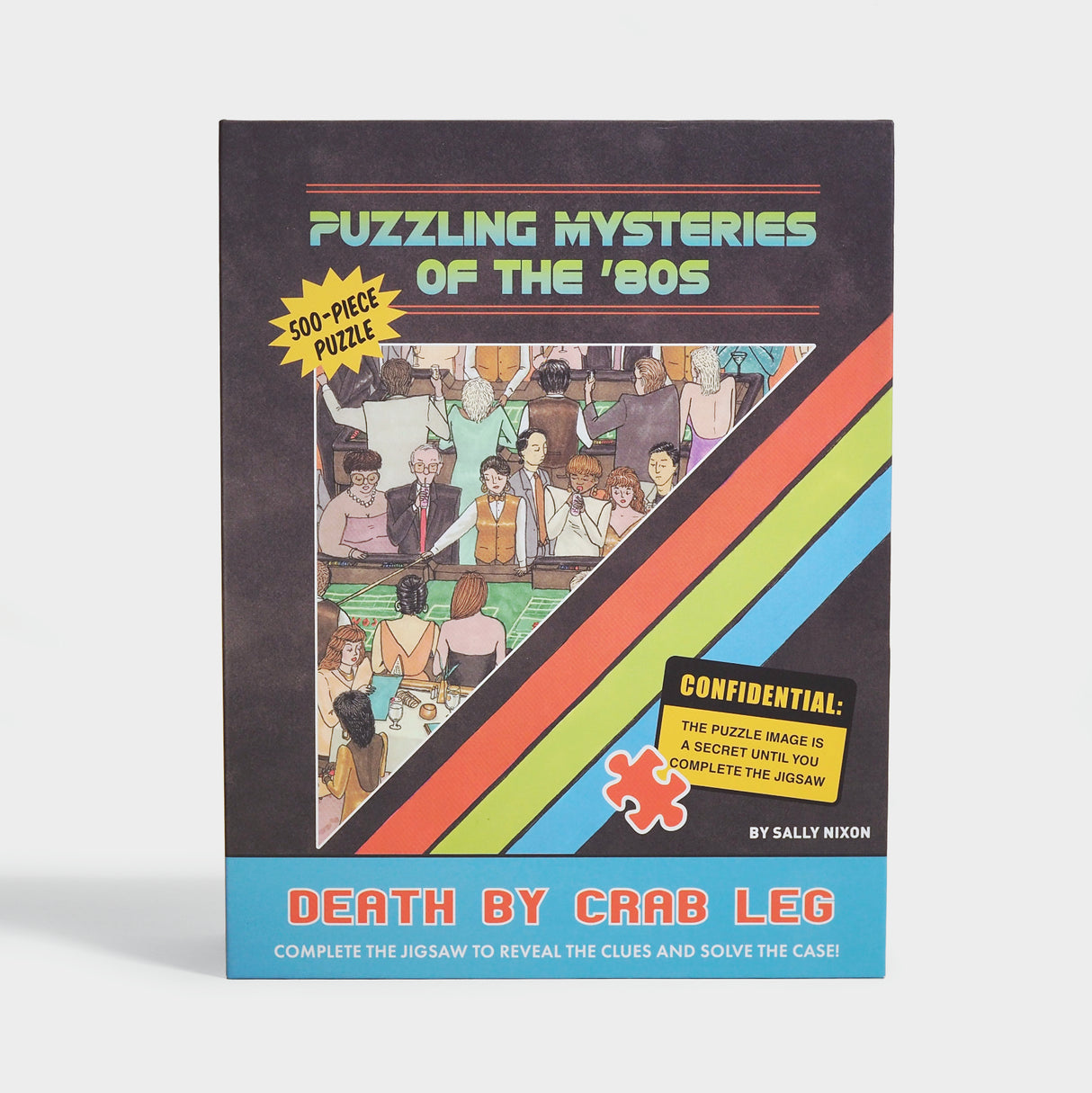 Puzzling Mysteries of The ’80s Death by Crab Leg 500-Piece Puzzle