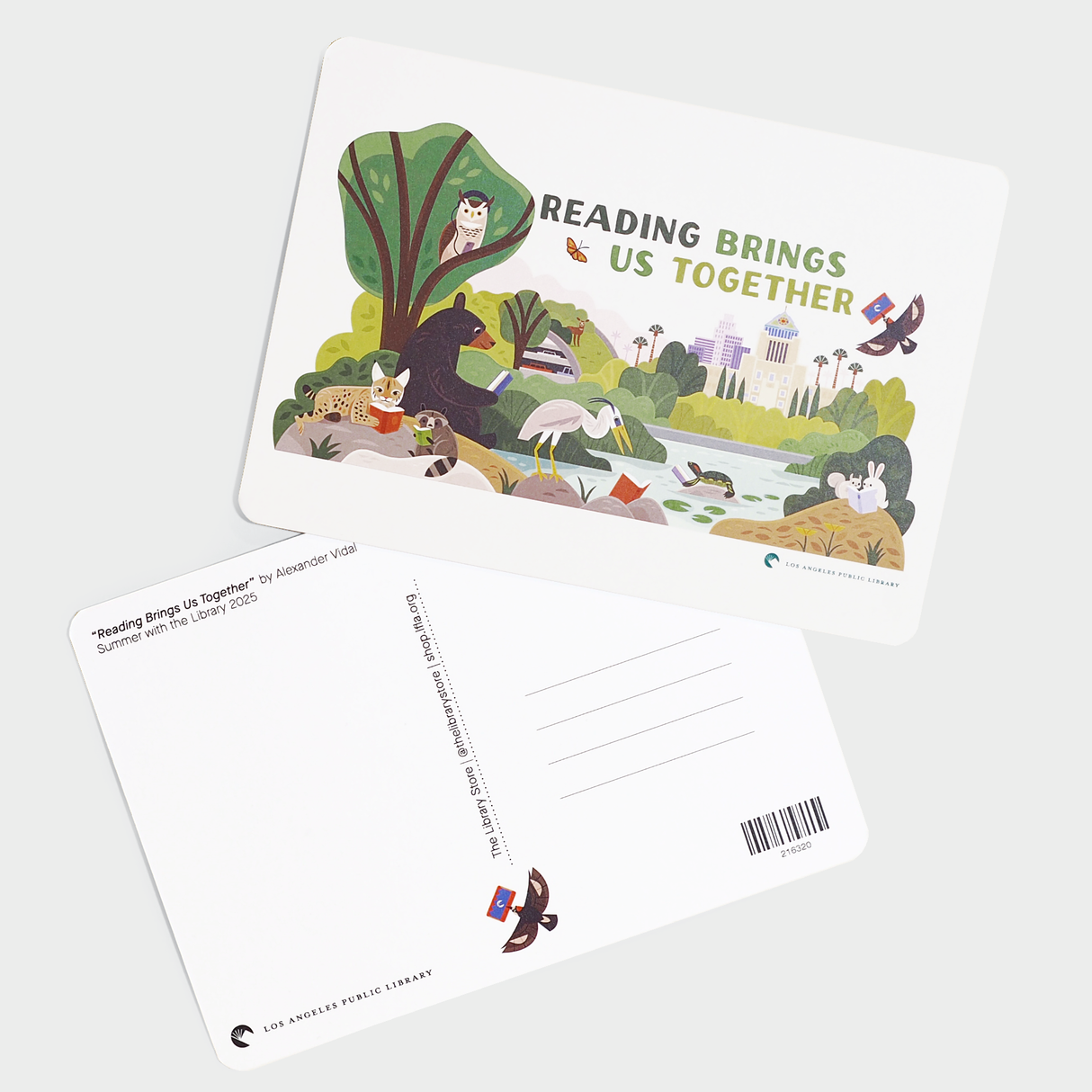 Reading Brings Us Together Post Card