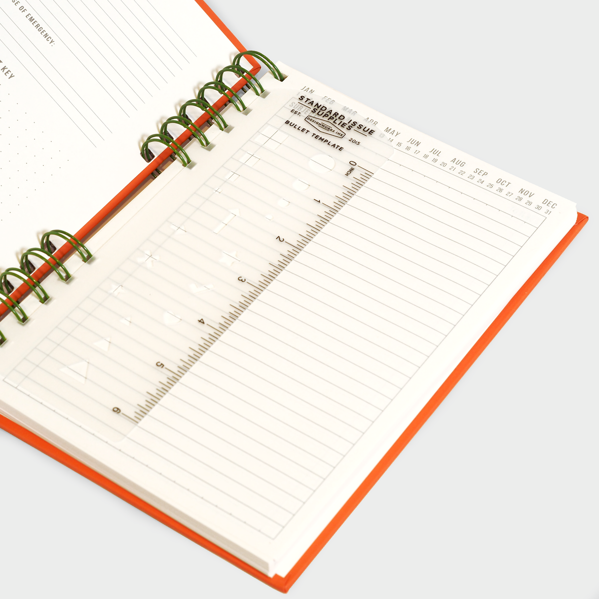 Standard Issue Planner Notebook No. 12 - Army Green & Chili