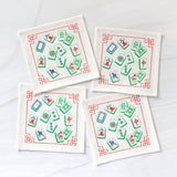 Mah Jong Tiles Cocktail Napkin Set