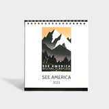 2025 See America Desk Easel Calendar