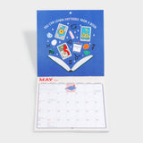 Book Nerd Mini Wall Calendar 2027