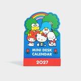 2027 Hello Kitty Mini Desk Calendar with Wood Stand