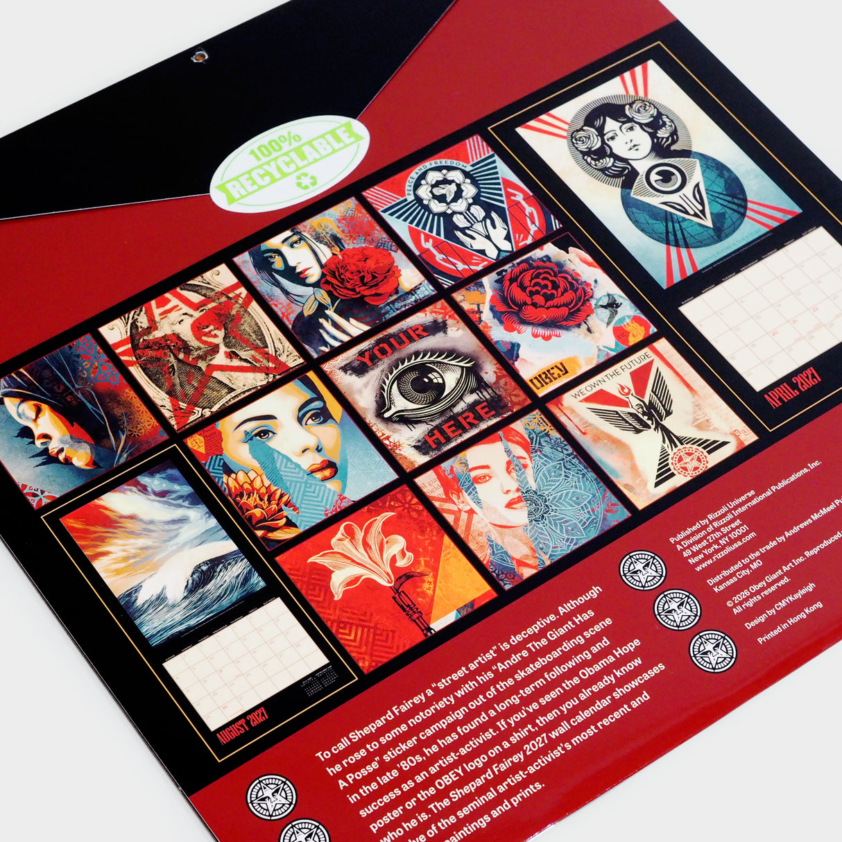 Shepard Fairey 2027 Wall Calendar