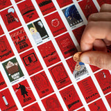100 Horror Movies Scratch-Off Chart 12" x 16" Print