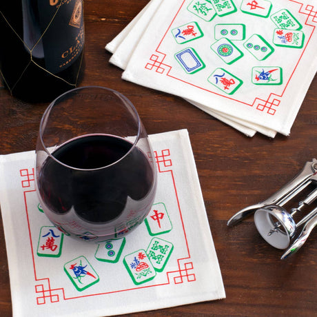Mah Jong Tiles Cocktail Napkin Set