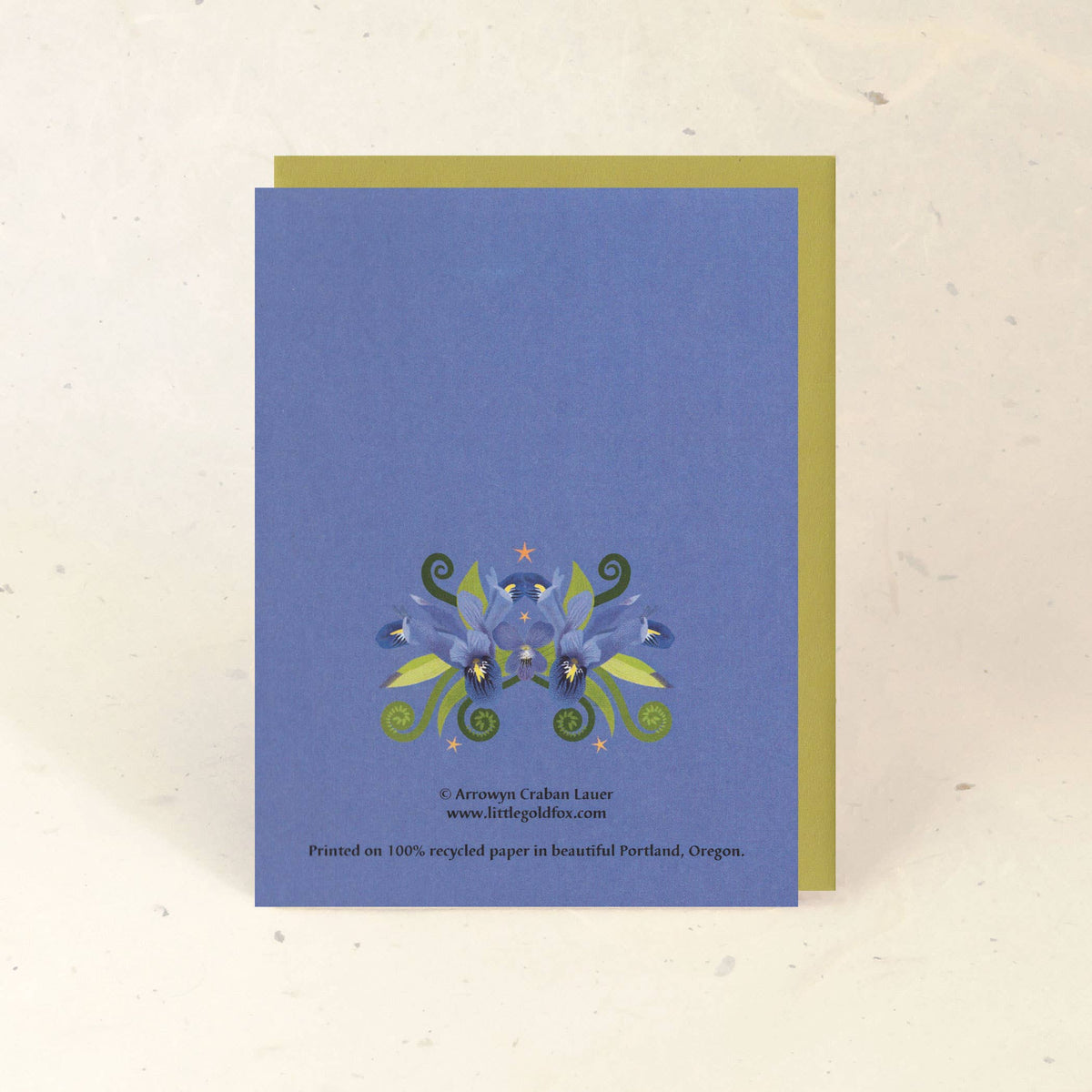 Iris & Ladybug Birthday Paper Greeting Card