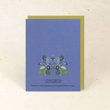 Iris & Ladybug Birthday Paper Greeting Card