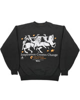 Inspiration Creates Change Off-Black Fleece Crewneck