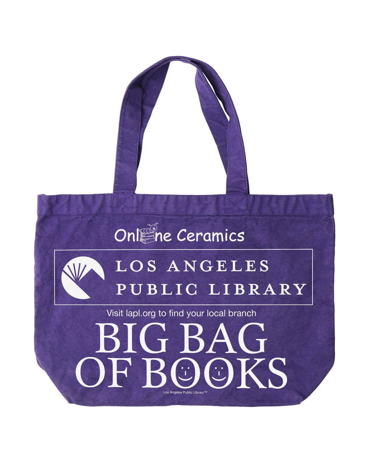 Big Bag of Books Purple Jumbo Tote