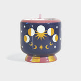 A Dopo 8 Oz. Moon Phases Ceramic Candle - Jasmine Rose