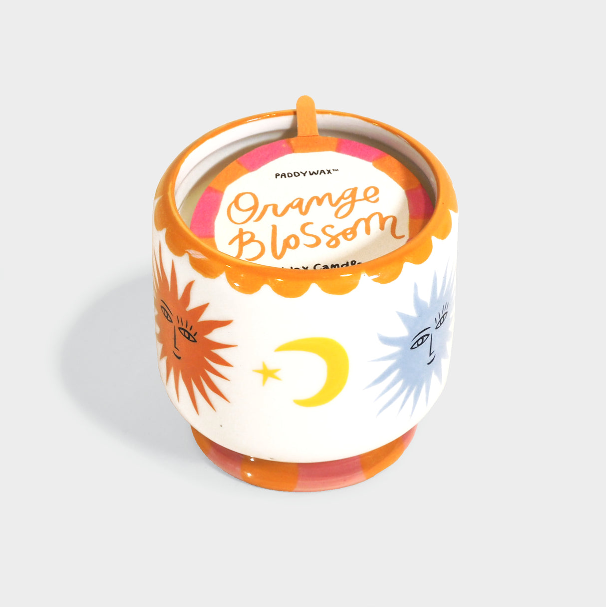 A Dopo 8 Oz. Sun Ceramic Candle - Orange Blossom