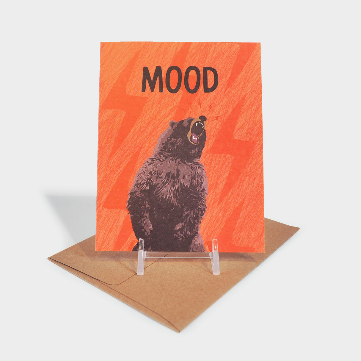 Angry Bear Mood Card