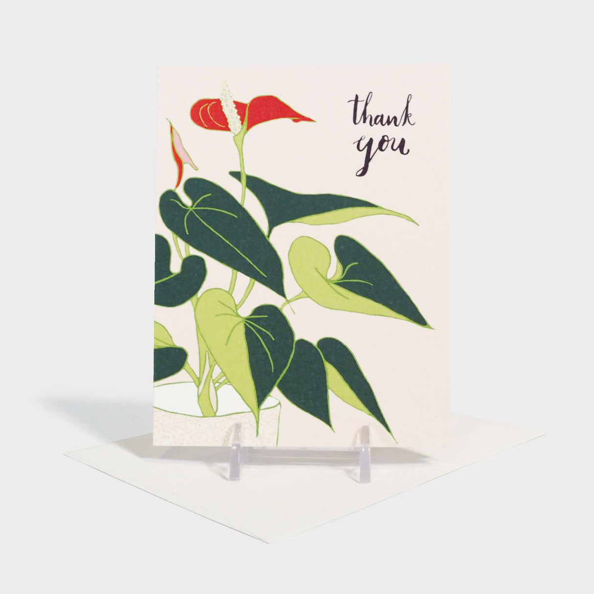 Anthurium Thank You card