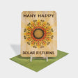 Greeting card with sunflower motif.