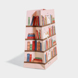 Bookshelf Cats Pink Medium Gift Bag