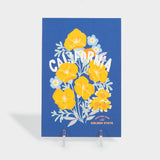 California Wildflower State Postcard