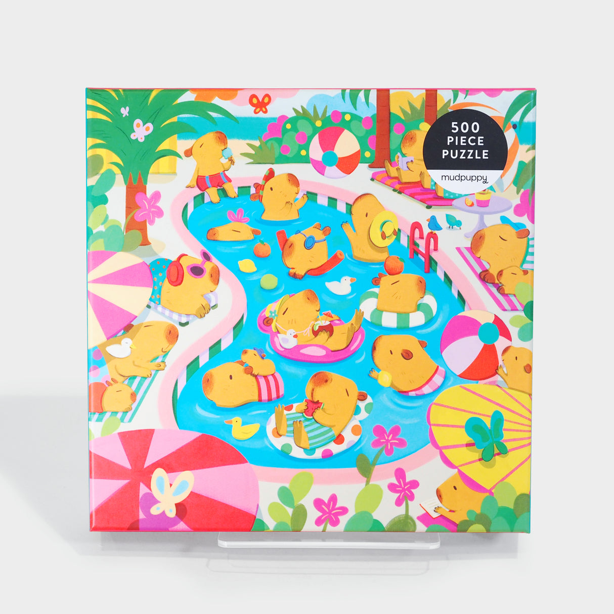 Capybara Pool Day 500 Piece Jigsaw Puzzle