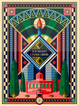 Central 100: Celebrating a Century of the Light of Learning 9" x 12" Lithograph Print