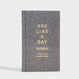 Charcoal Canvas One Line a Day: A Five-Year Memory Book