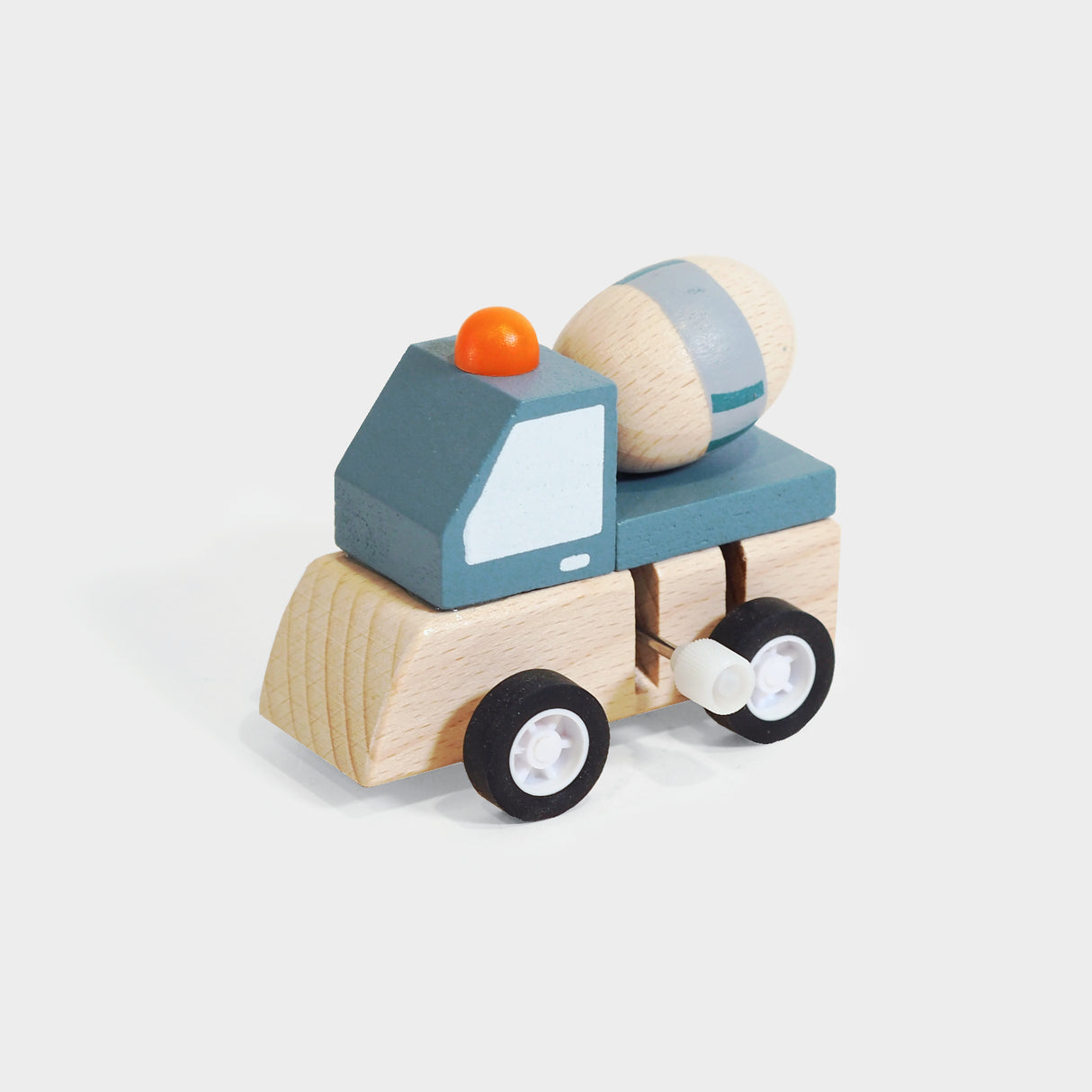 Construction Vehicle Wooden Wind-Up Toy