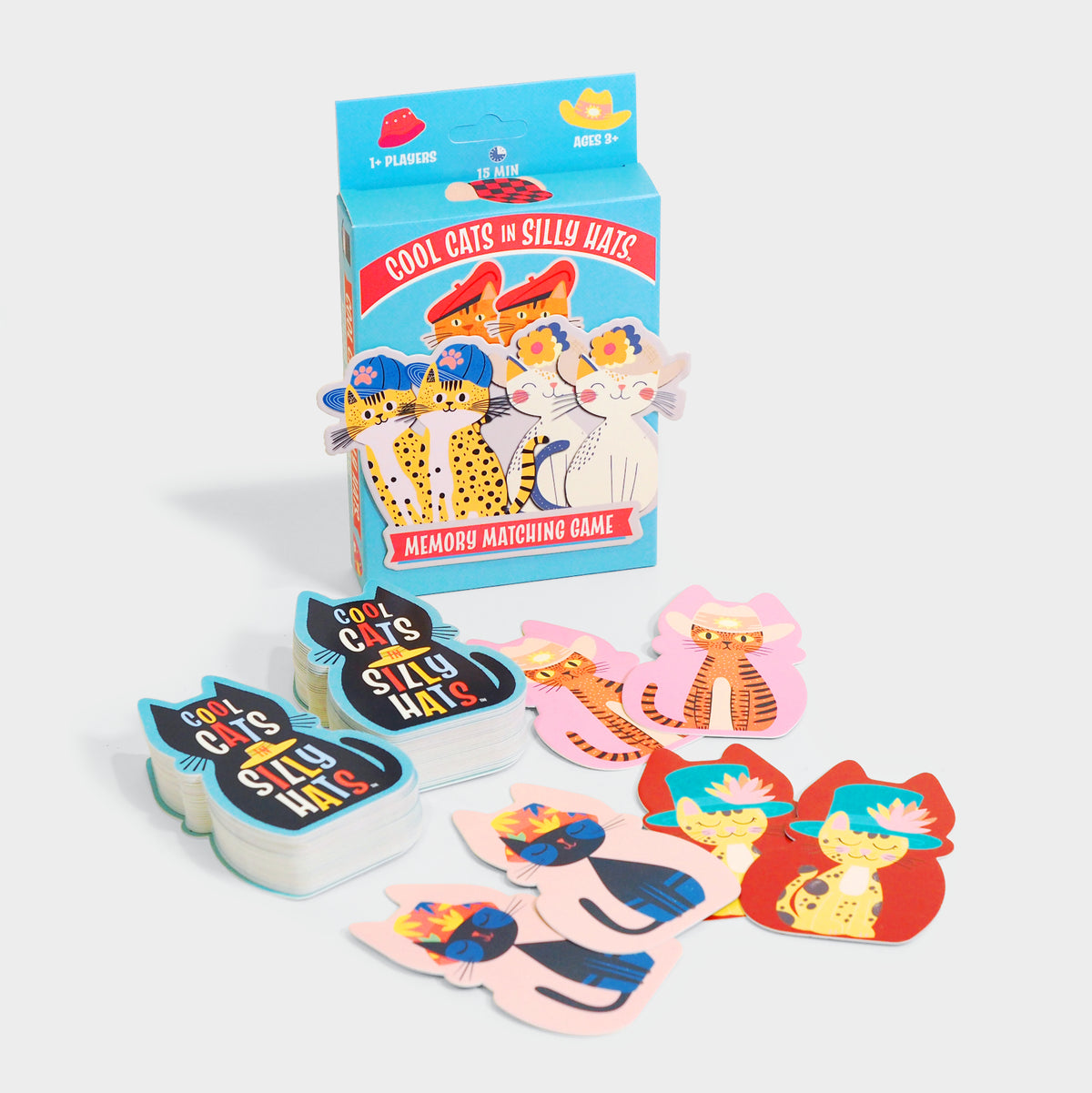 Cool Cats in Silly Hats Memory Game