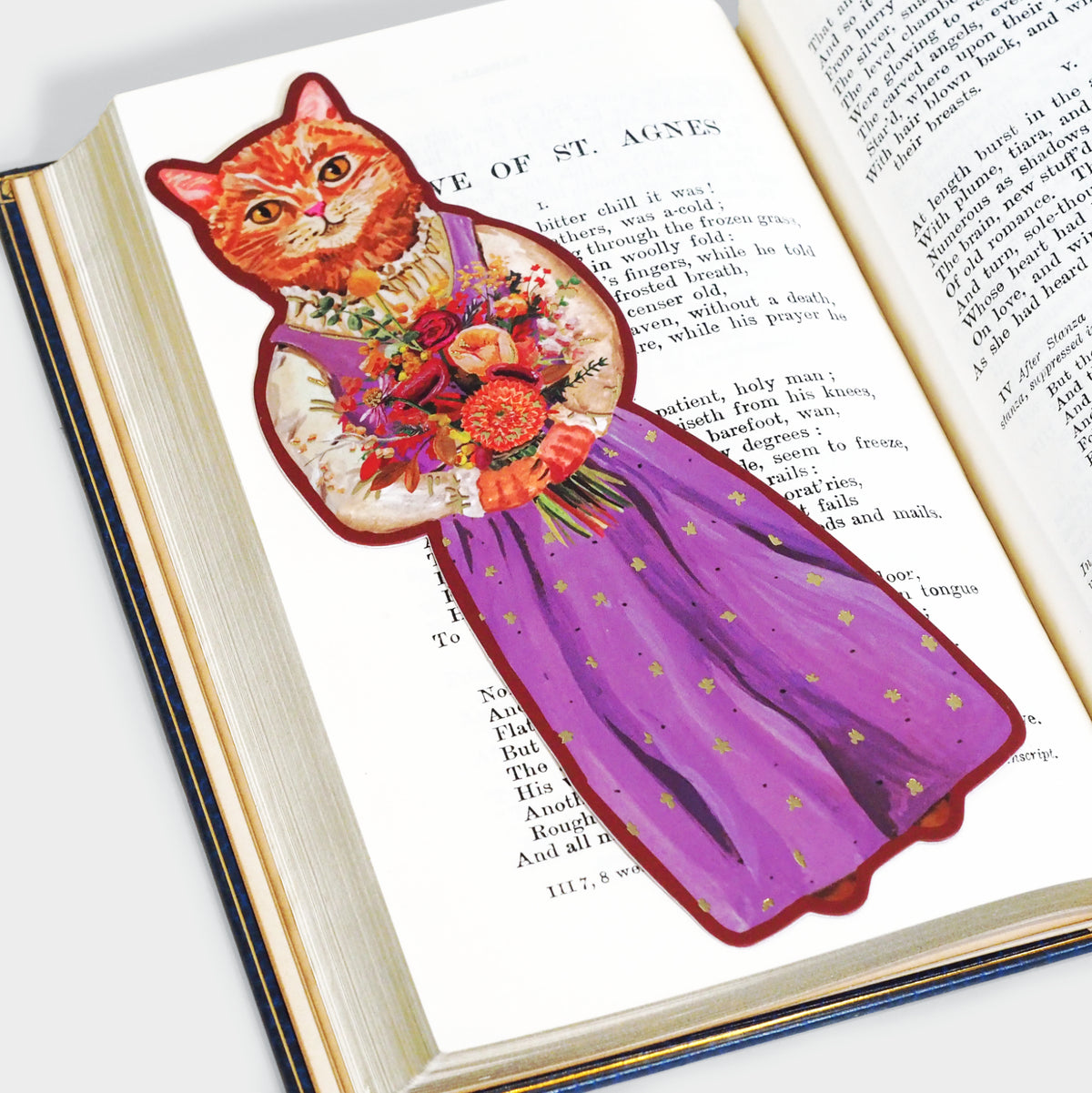 Cottage Cats Paper Bookmark