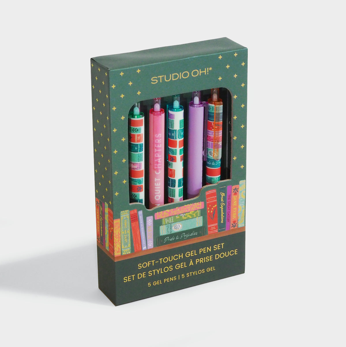 Cozy Reads Soft-Touch Gel Pen Set