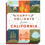 California Holiday Grid Modern Card (Box Set of 6)