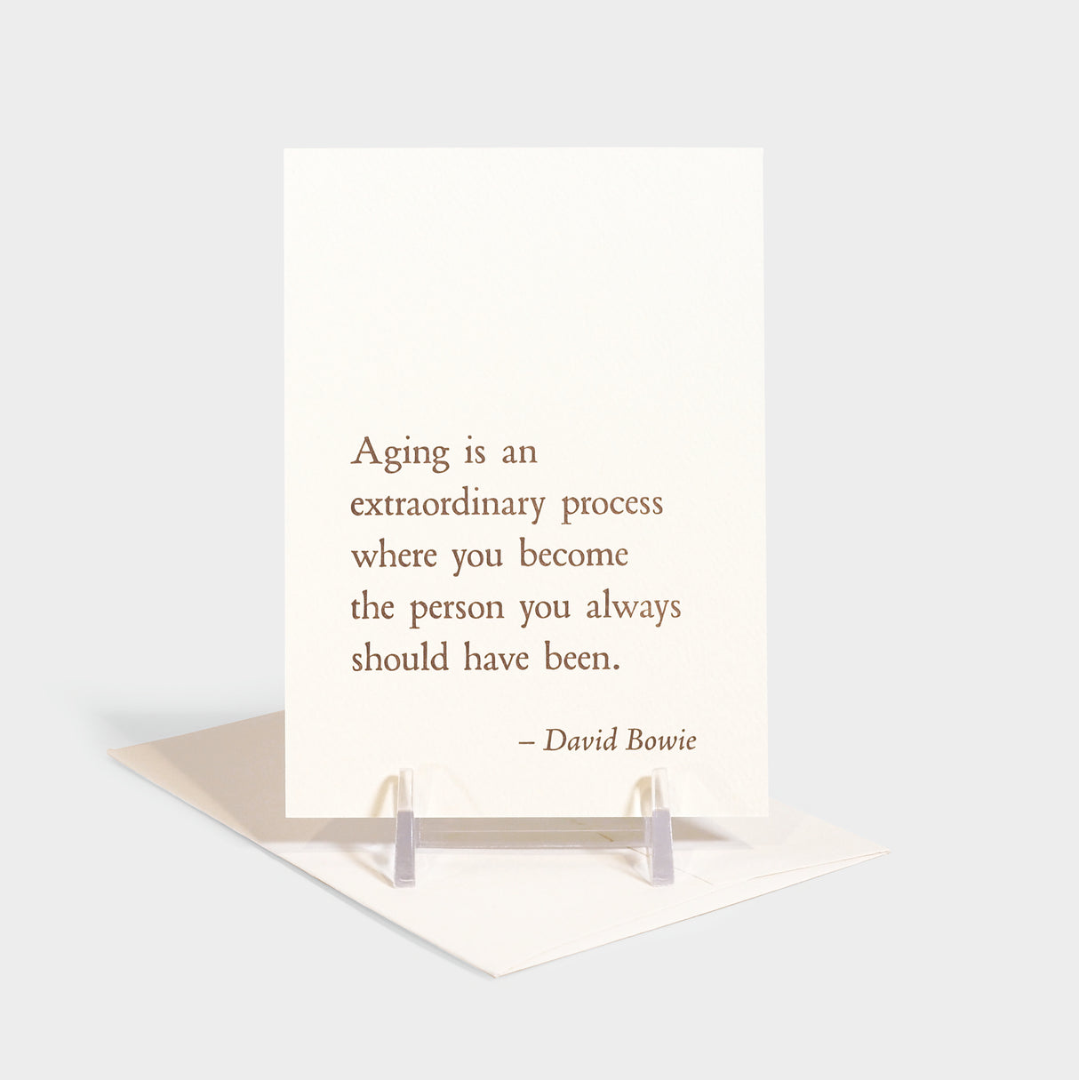 David Bowie - Aging QuoteNote
